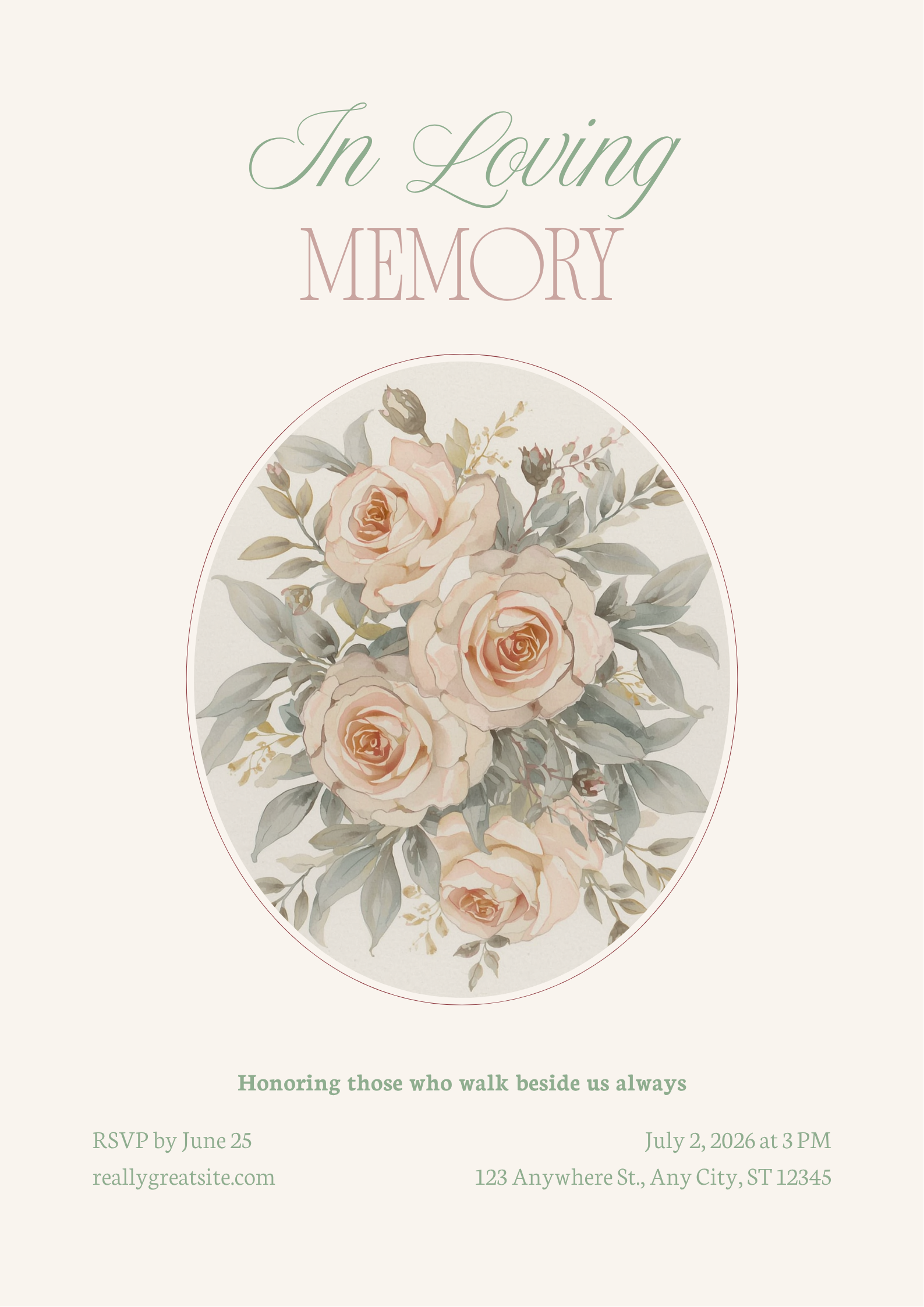 Ivy Memory Table Sign