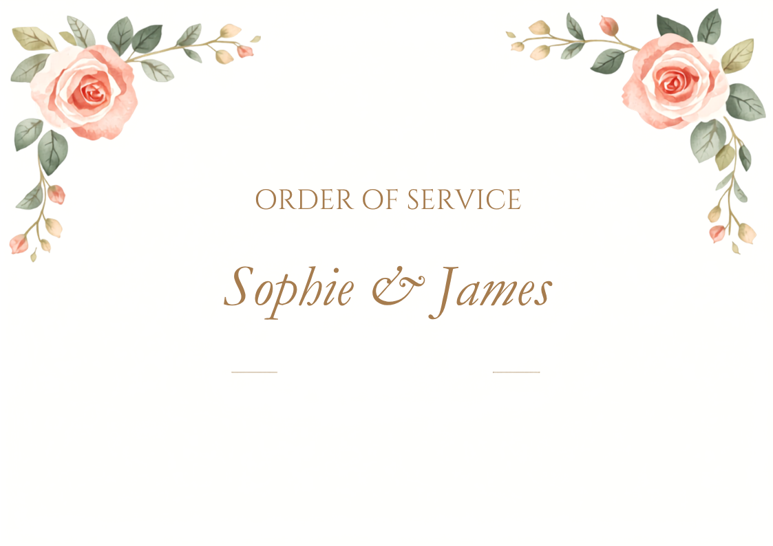 Ivy order of service cover