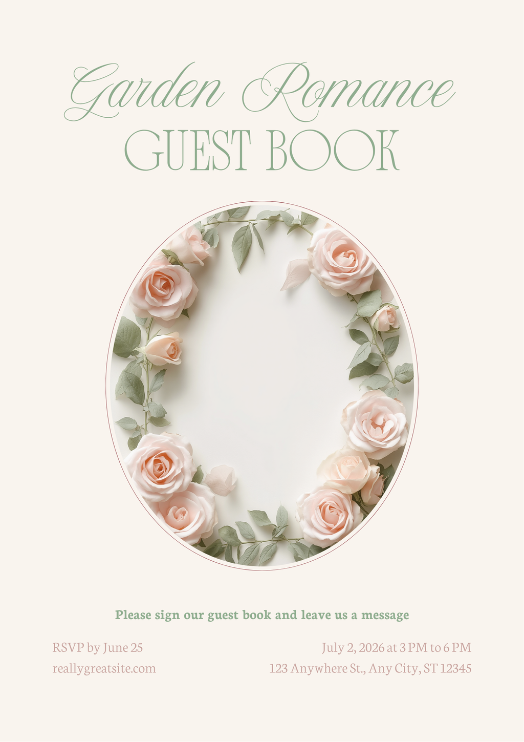 Ivy Guest Book Sign