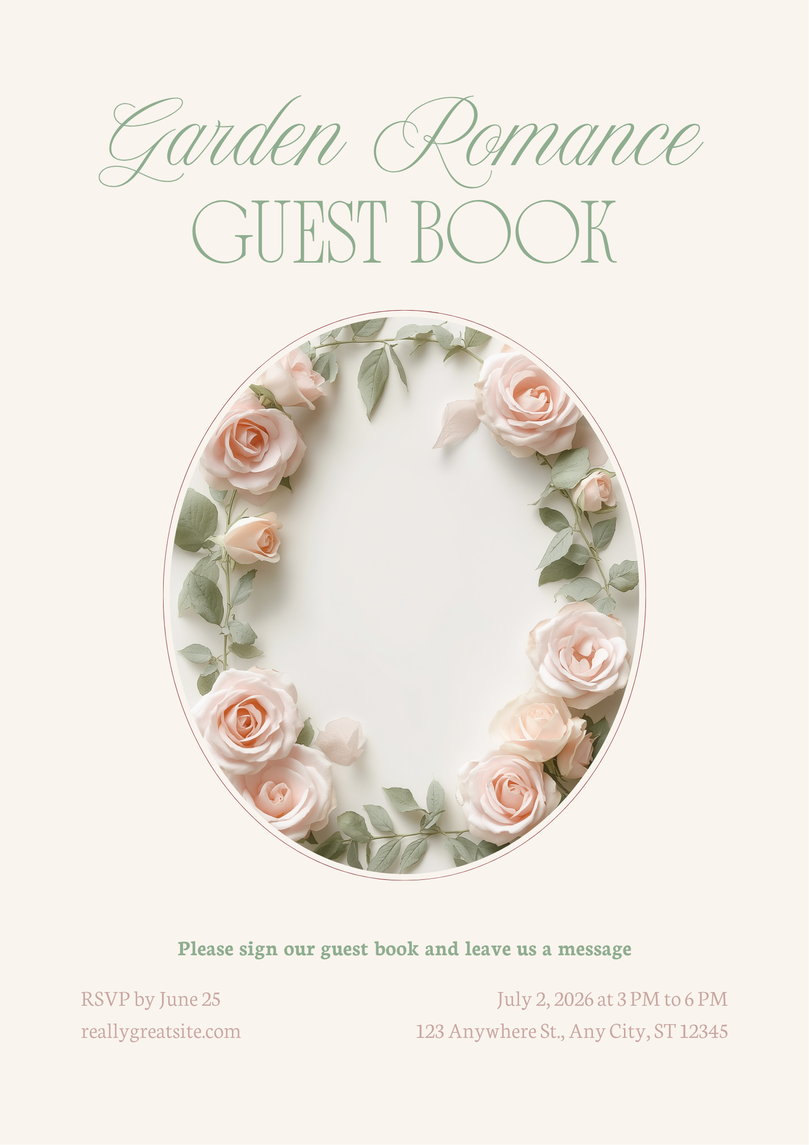 Ivy Guest Book Sign