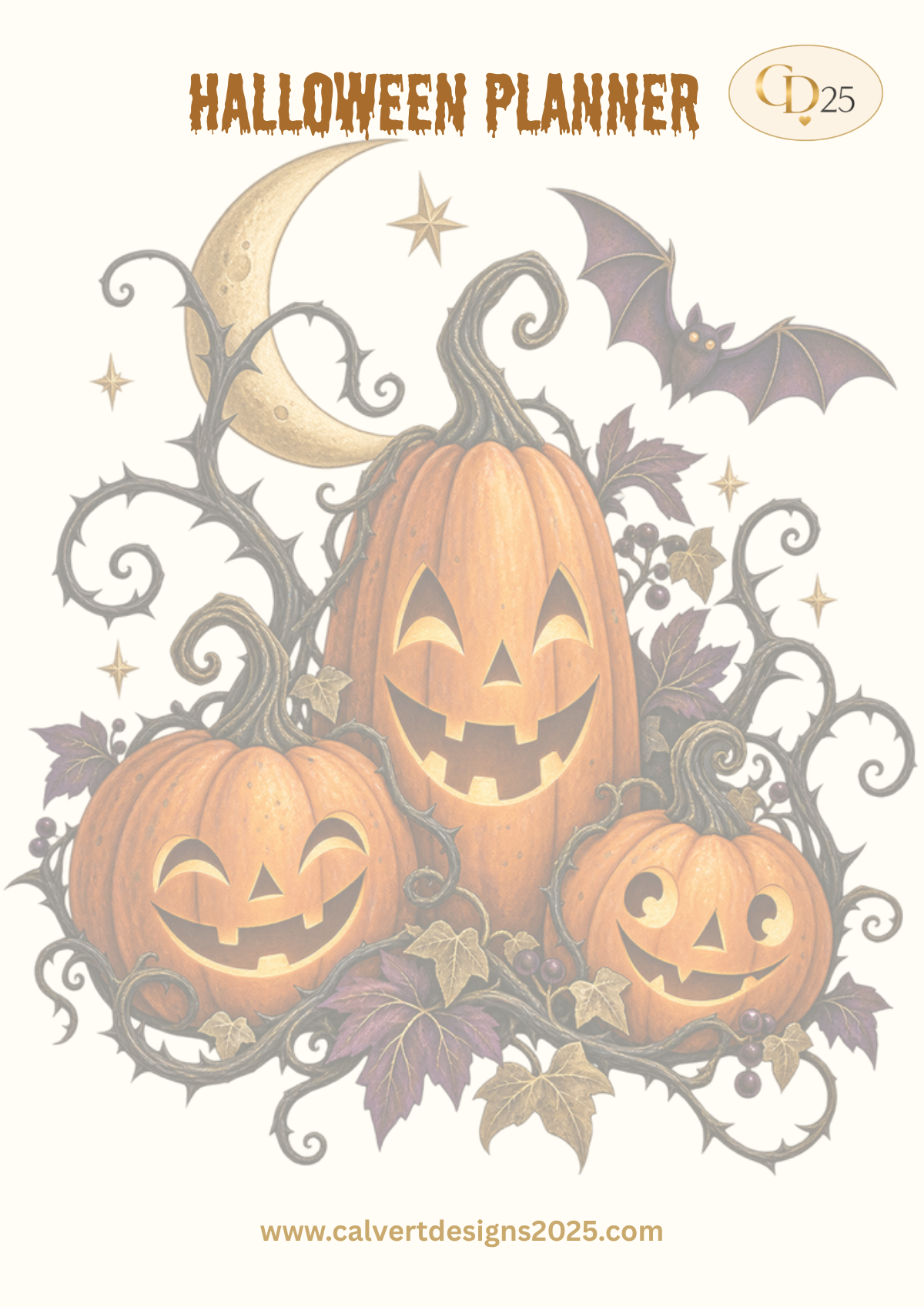 Halloween Planner cover — CD25