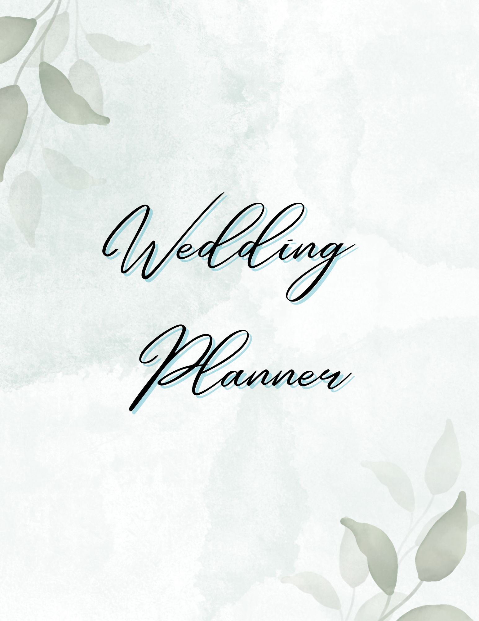 Wedding Planner — Editable Canva Template (25 Pages) | Sage Green Botanical