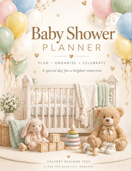 Printable baby shower planner and companion