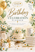 Printable birthday celebration planner and companion