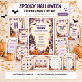 Spooky Halloween 12-piece editable celebration kit