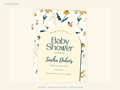 Baby Shower Invitation — Editable Canva Template | Boho Floral Arch