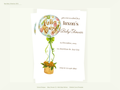 Baby Shower Invitation — Editable Canva Template | Hello Baby Balloon