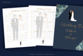 Wedding Planner — Editable Canva Template (25 Pages) | Navy & Gold
