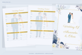 Wedding Planner — Editable Canva Template (25 Pages) | Blue Floral
