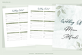 Wedding Planner — Editable Canva Template (25 Pages) | Sage Green Botanical