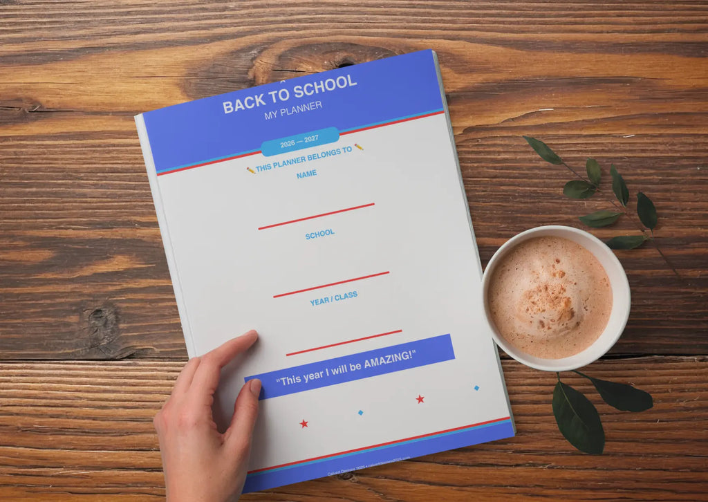 School Homework Planner 2026–2027 | Printed Student Planner | Daily & Weekly Organiser for Kids