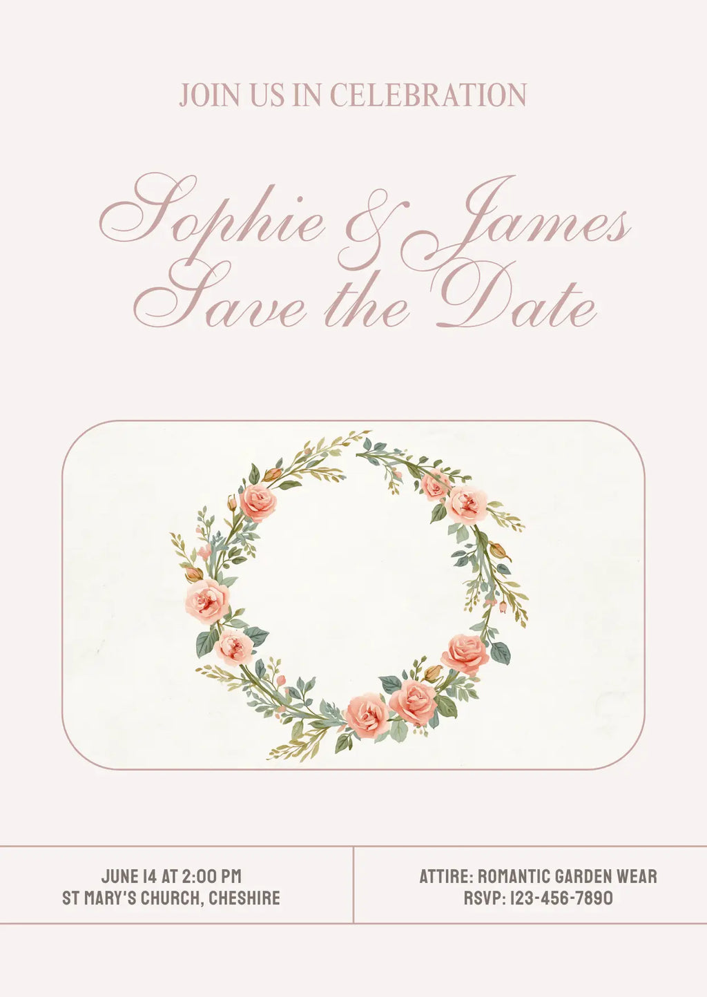 Rosa Complete Wedding Pack | 10 Editable Canva Templates | The Garden Romance Collection | Printable | UK