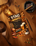 Stag Night Pub Party Invitation | Editable Canva Template | Darts & Beer Printable Invite