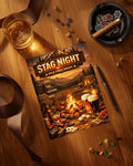 Stag Night Campfire Invitation | Editable Canva Template | Outdoor Adventure Printable Invite