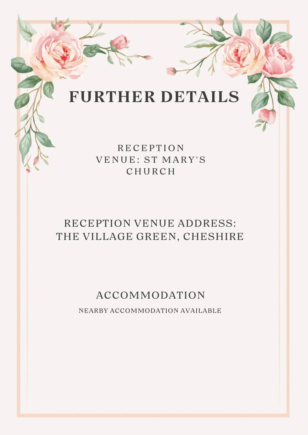 Rosa Essential Wedding Pack | 4 Editable Canva Templates | The Garden Romance Collection | Printable | UK