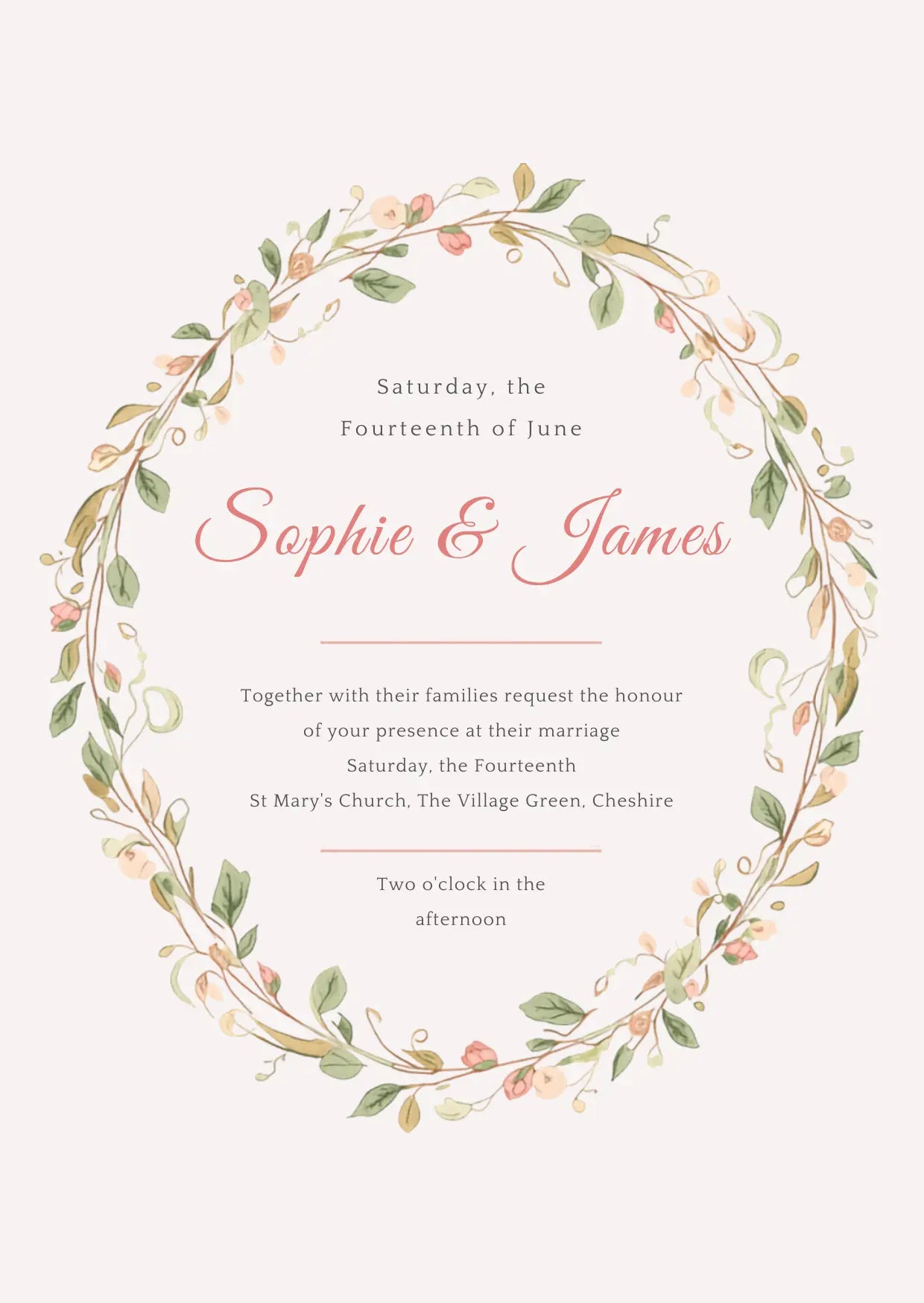 Rosa Essential Wedding Pack | 4 Editable Canva Templates | The Garden Romance Collection | Printable | UK