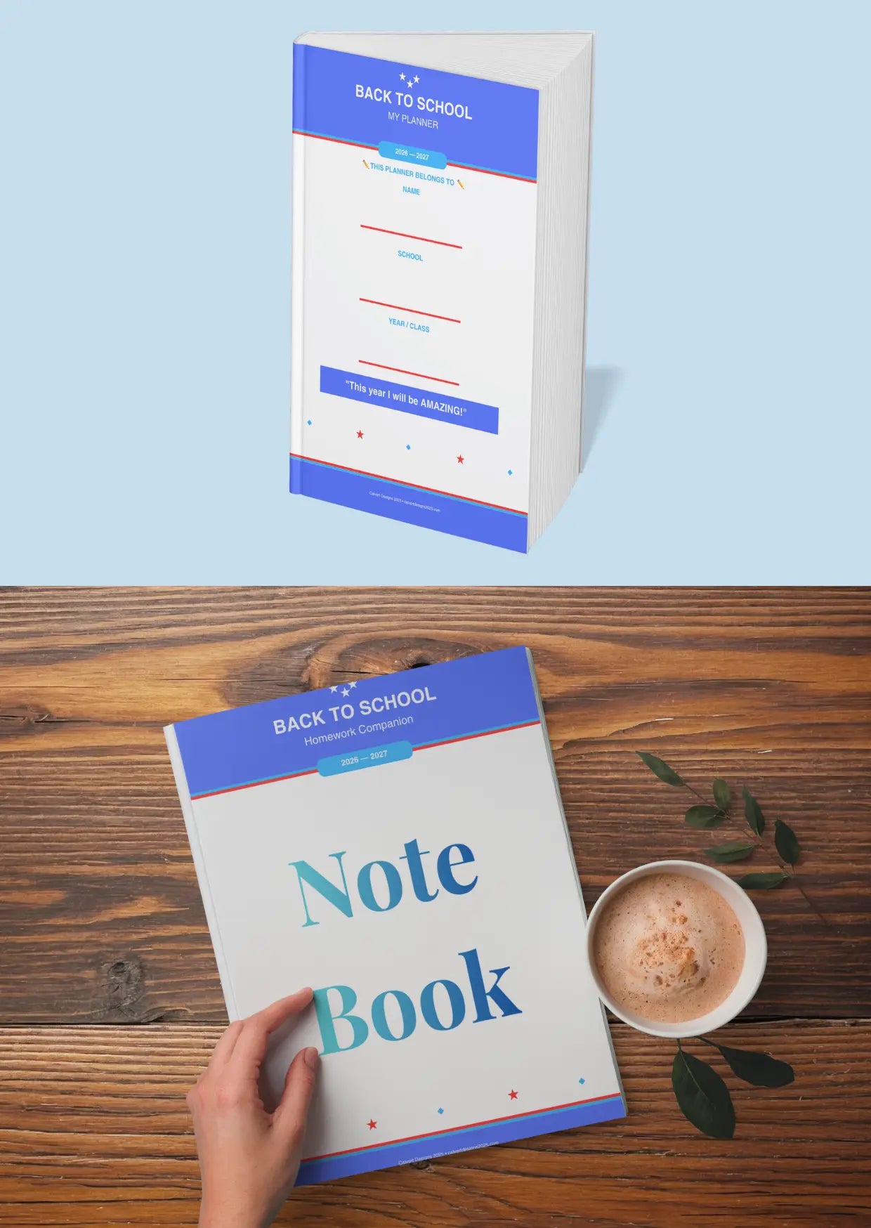 Back to School Planner + Homework Notebook Bundle | Save 2026–2027