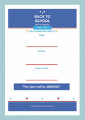 School homework planner 2026-2027 cover — printed student daily and weekly organiser for kids UK