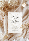Wedding Invitation — Editable Canva Template | Lace